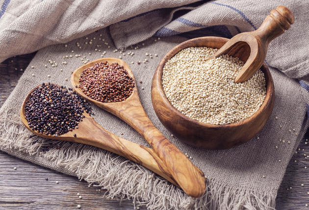 quinoa, škorica, príkrm