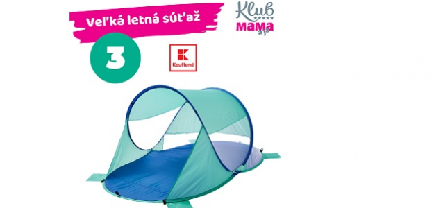 LETO s Kauflandom: SÚŤAŽ! Zapojte sa a vyhrajte Country Side Pop Up plážový stan