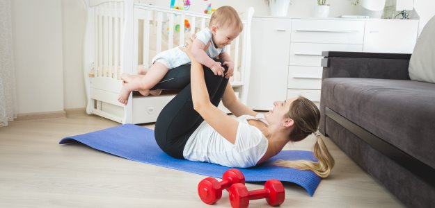 cvičenie počas dojčenia