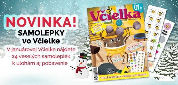 Včielka s prekvapením: Samolepky pre vašich najmenších!