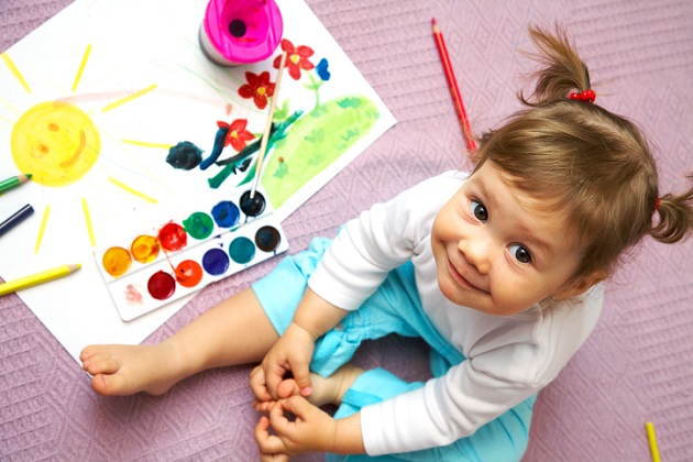 dieťa a maľovanie